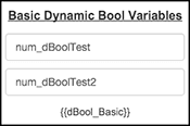 Figure shows design of form with 2 numeric values