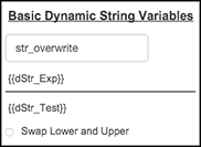 Figure shows the appearance of components and variables in design mode.