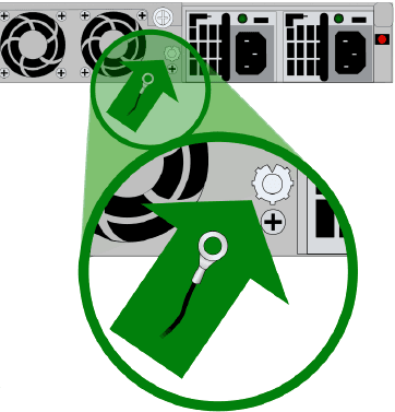 Figure shows connection of ground wire