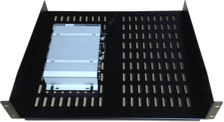 Figure shows optional shelf that can be used to mount the appliance in a rack