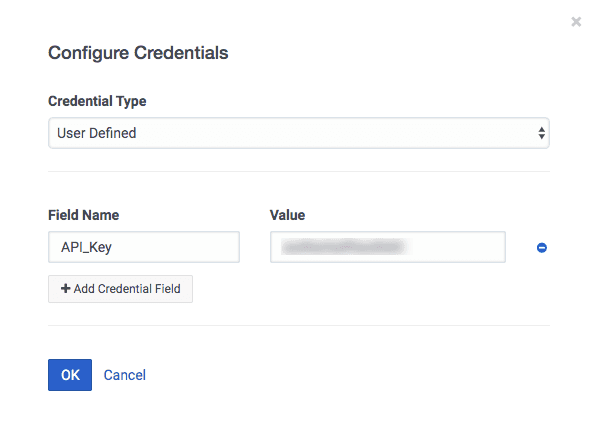 Configure Credentials for User Defined