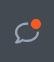 A Genesys Cloud chat icon that shows a badgle to indicate a new chat message