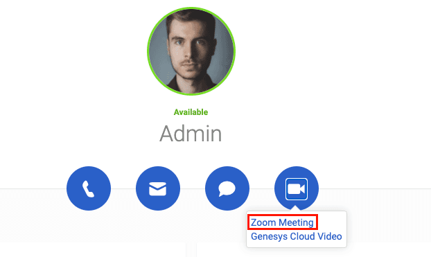 Join zoom meeting from profile
