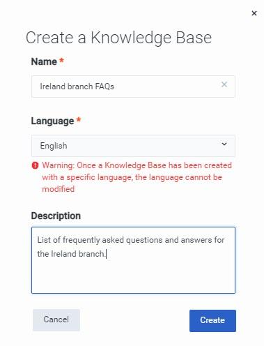 Knowledge workbench V1
