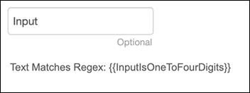 Text matches Regex