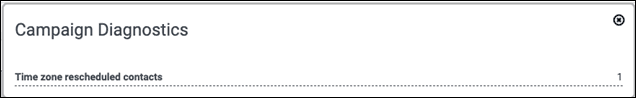 Time zone rescheduled contacts in Campaign Diagnostics window