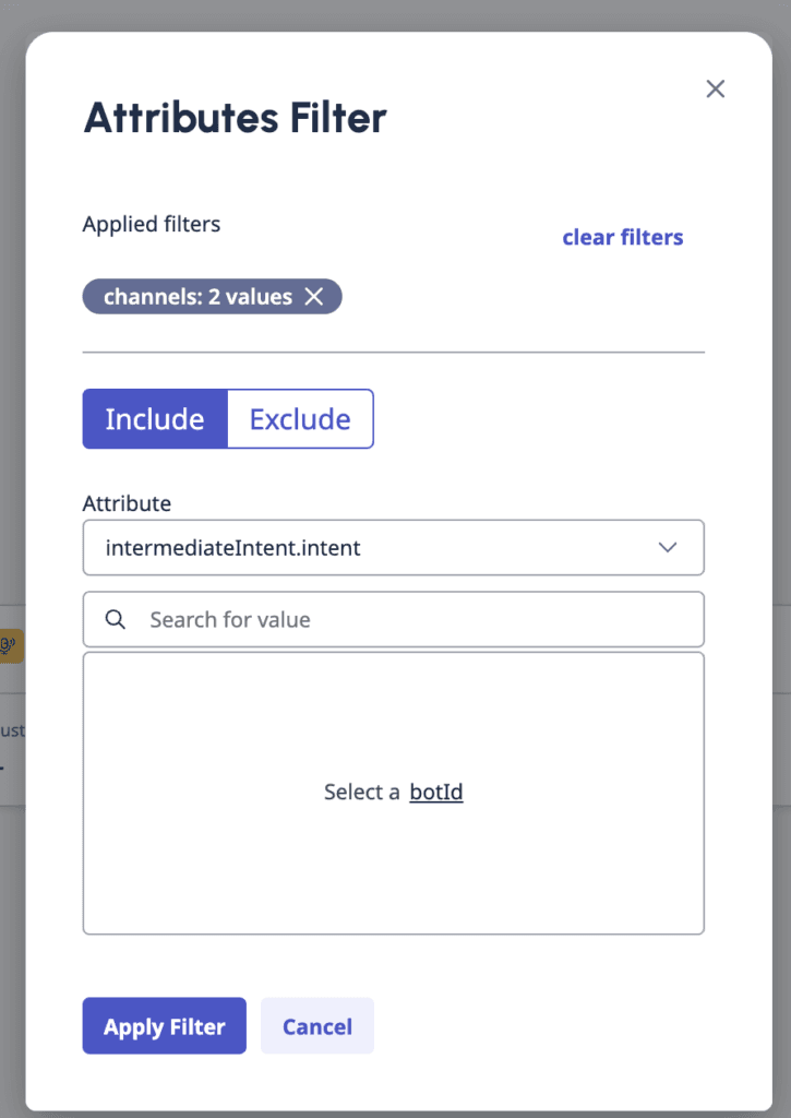 Attribute filters for Journey Management