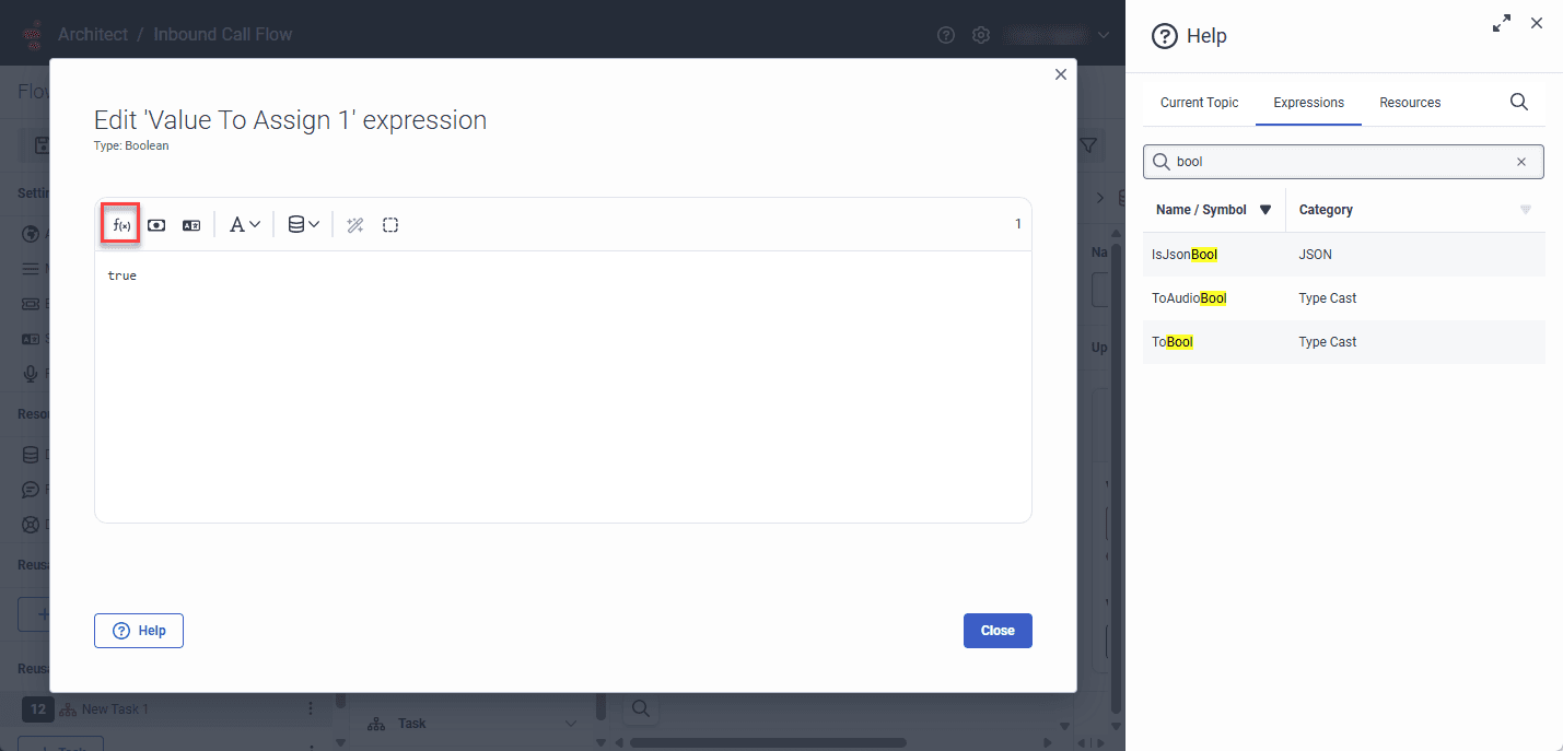 Expression help in Architect