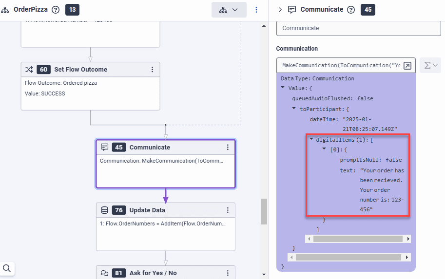 Replay mode analysis of a bot flow
