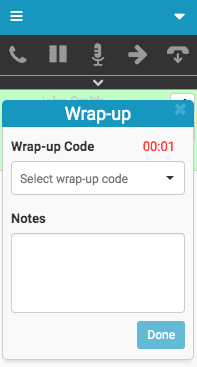 Click to enlarge. Wrap-up window