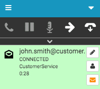 Click to enlarge. Email interaction connected