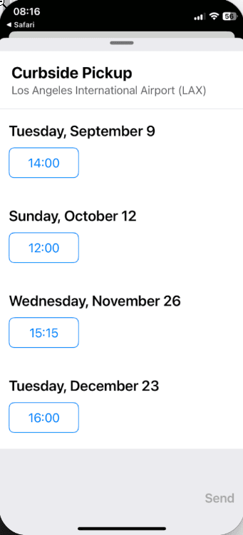 Click to enlarge. Time picker in bot conversations